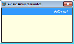 Aviso: Aniversariantes