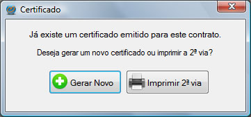 Emissão de Certificados